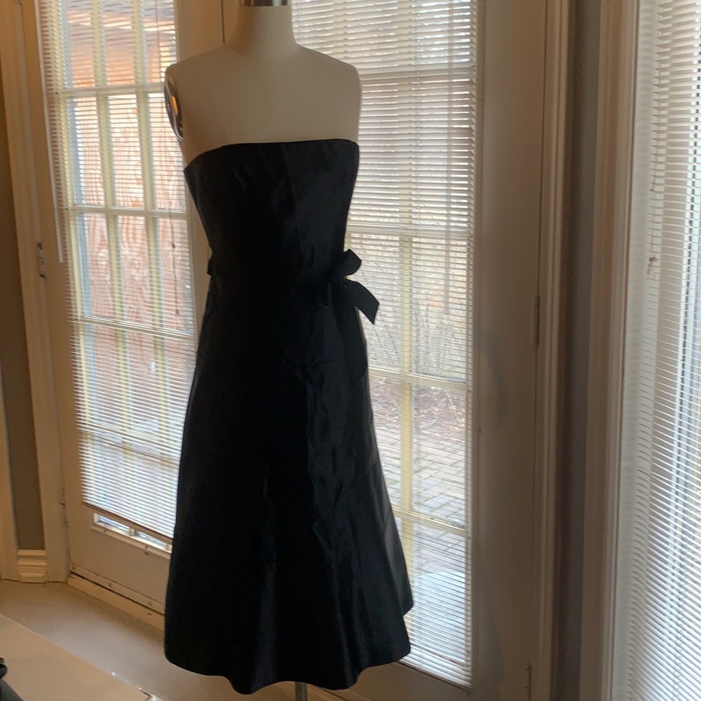 BCBG black strapless dress Size 10